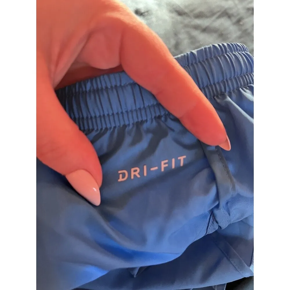 Womens Nike Dri-Fit size Small Lined Running Shorts Back Hidden Zip Pocket EUC - Image 8