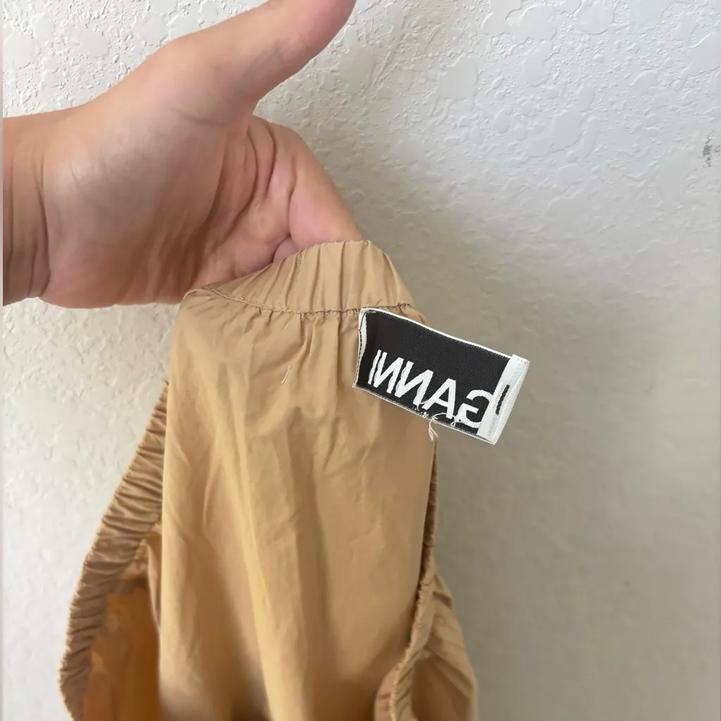 GANNI Organic Cotton Poplin Maxi Flounce Skirt size 42 or 10 - Image 9