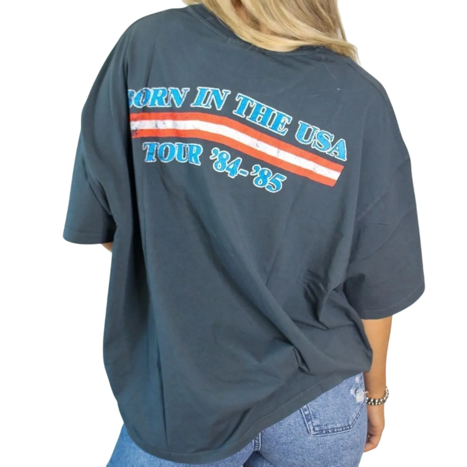 DAYDREAMER Bruce Springsteen Born in USA Tour One Size Tee, New w/o Tag MSRP $98 - Image 7