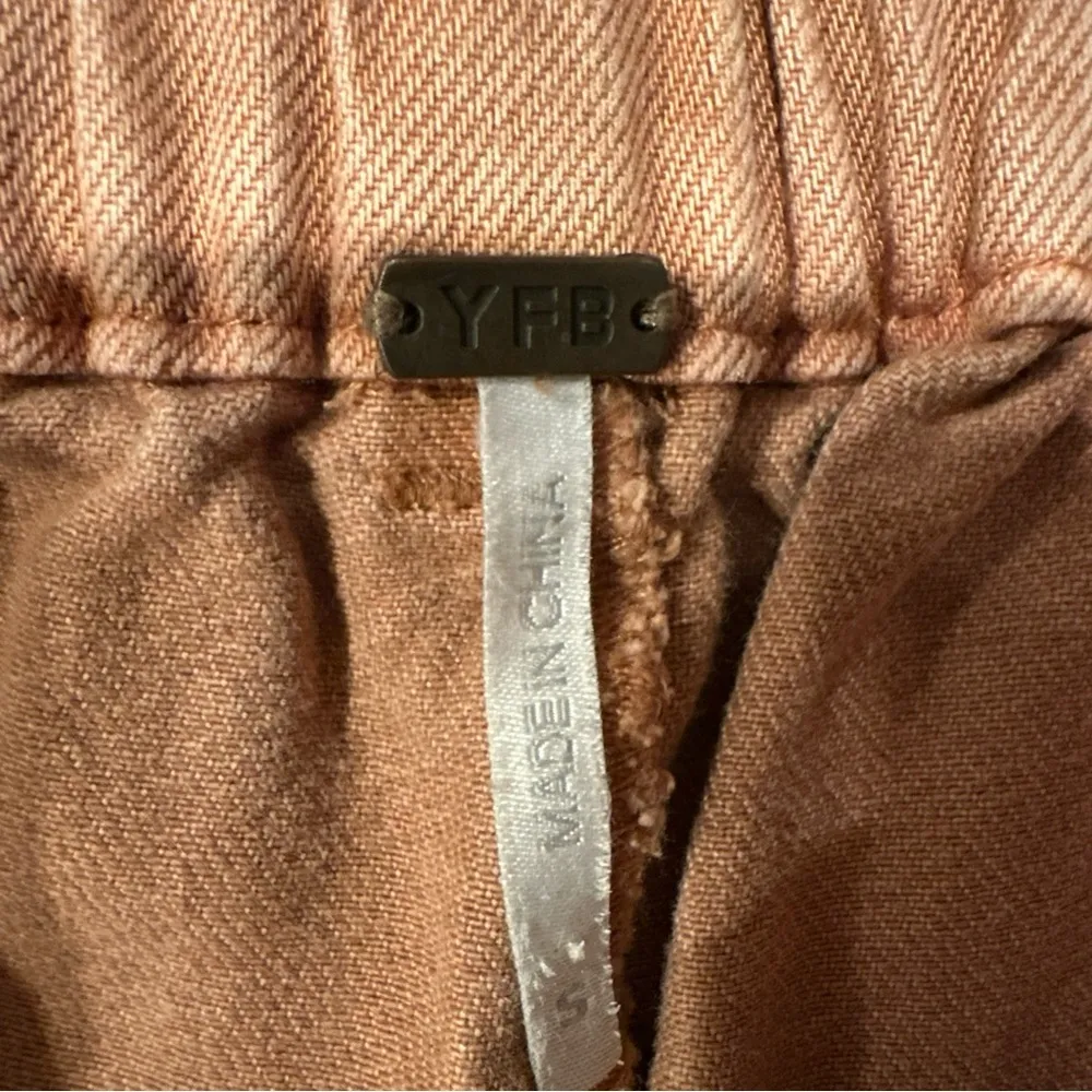 Young Fabulous & Broke High Rise Wide Leg Cropped Pants Pockets
Tan Brown Small - Image 6