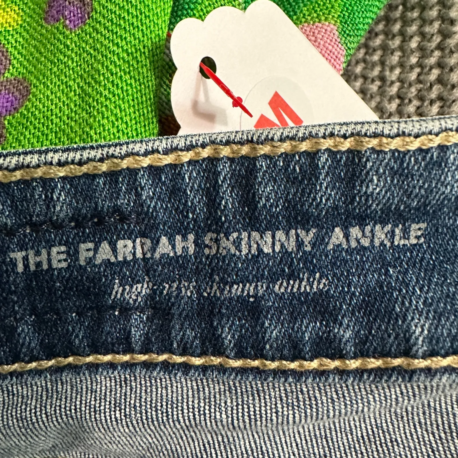 AG Adriano Goldschmied Farrah Skinny Ankle High Rise Jeans Womens Size 27R‎ - Image 5