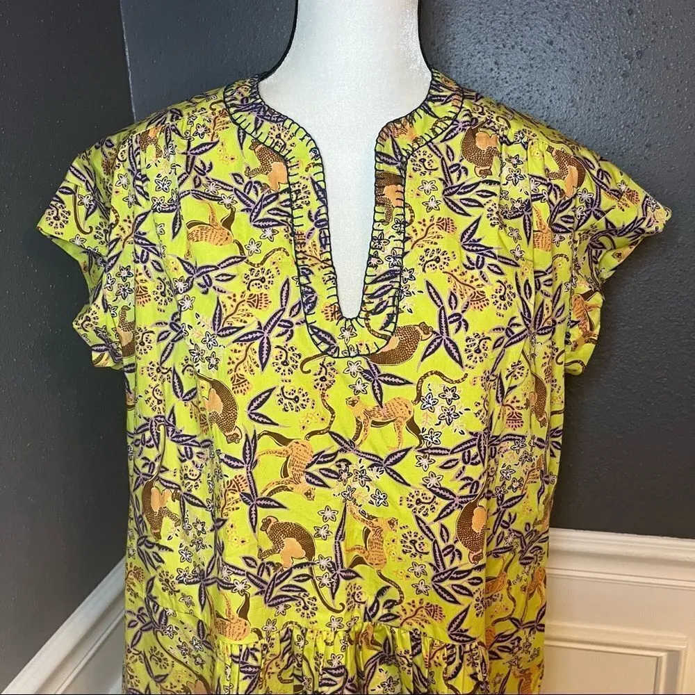 Saloni Ashley B Dress Green Size 2 - Image 7