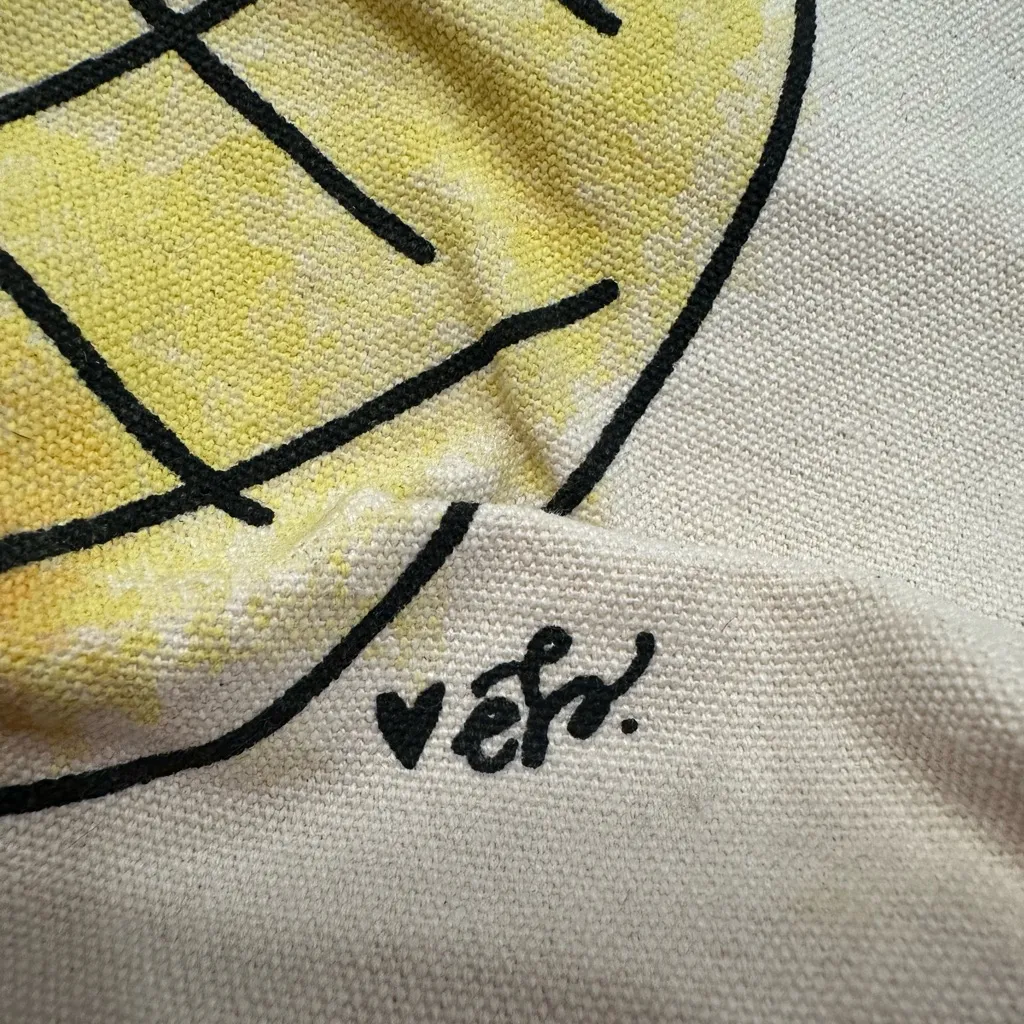 Stay Fresh Pineapple Canvas Tote Bag White - Image 6