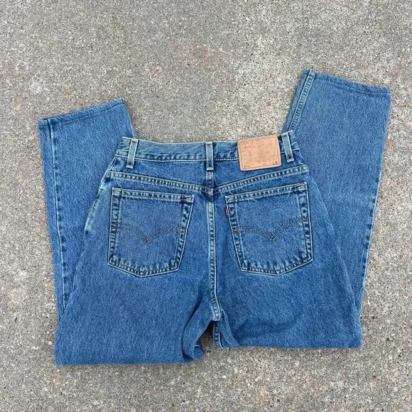 Vintage Y2K Levi’s 550 Womens relaxed fit tapered leg jeans 10 Mis S - Image 2