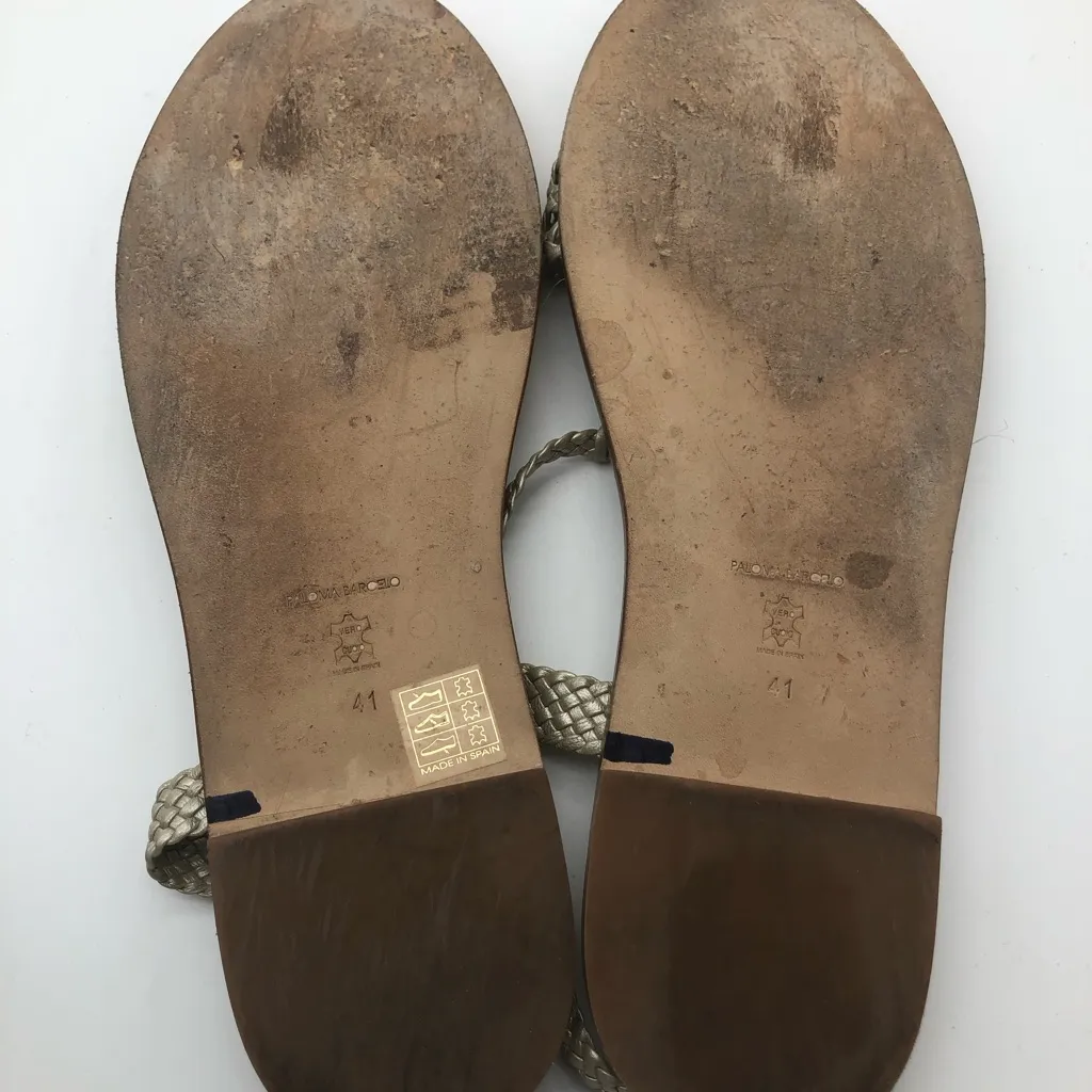 PALOMA BARCELO MADE IN SPAIN Sandals. Tan Size 10 - Image 8