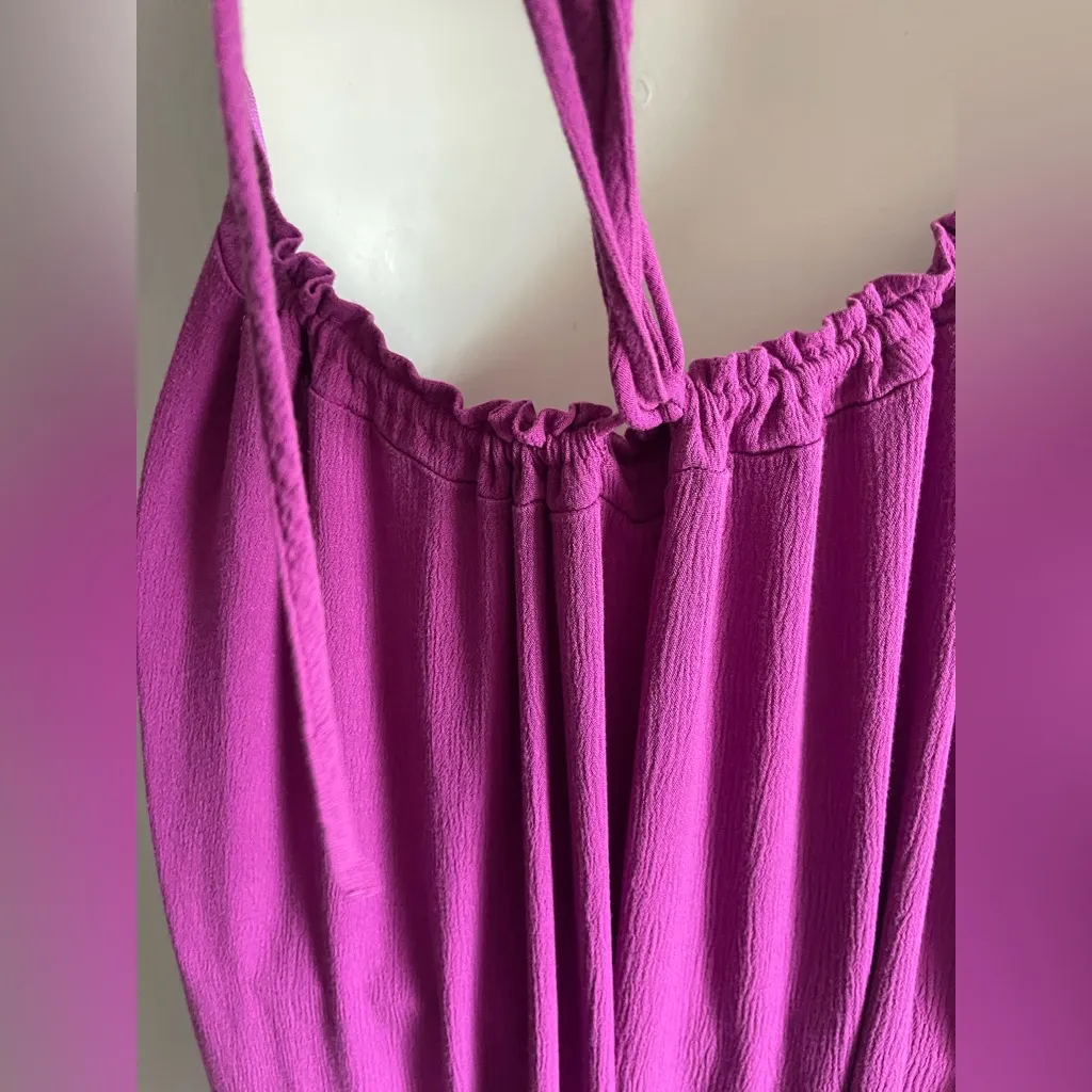 Chic Fuchsia Backless Maxi Dress Pink - Image 7