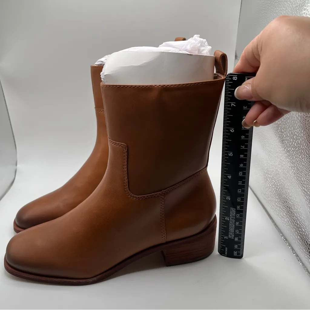 NWOB Botkier New York Ramona Leather Ankle Boots Shoes Women Tan Size US 6 - Image 6