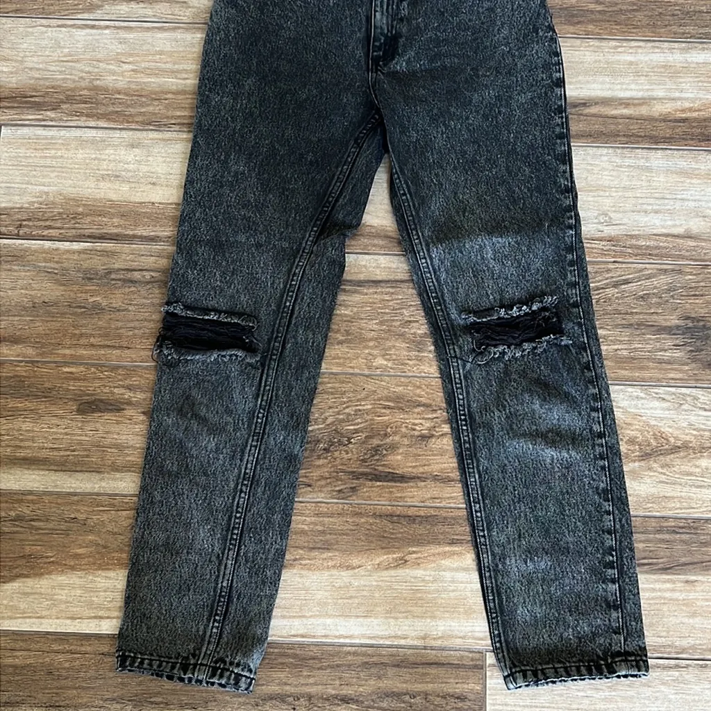 Thrills  black distressed straight jeans - Image 2