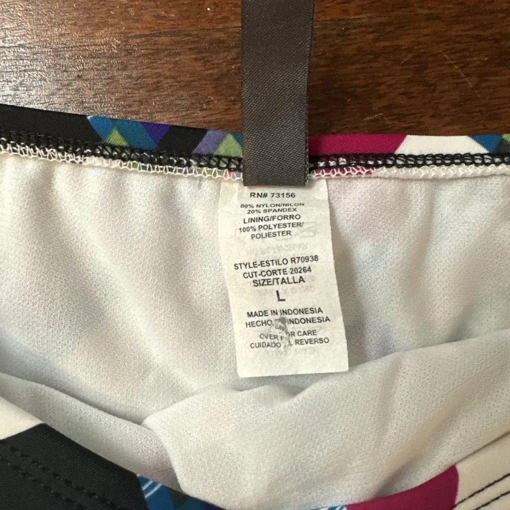 NWT Kenneth Cole Purple/Black Check Swimsuit Bikini Bottom Women’s Size Large - Image 3