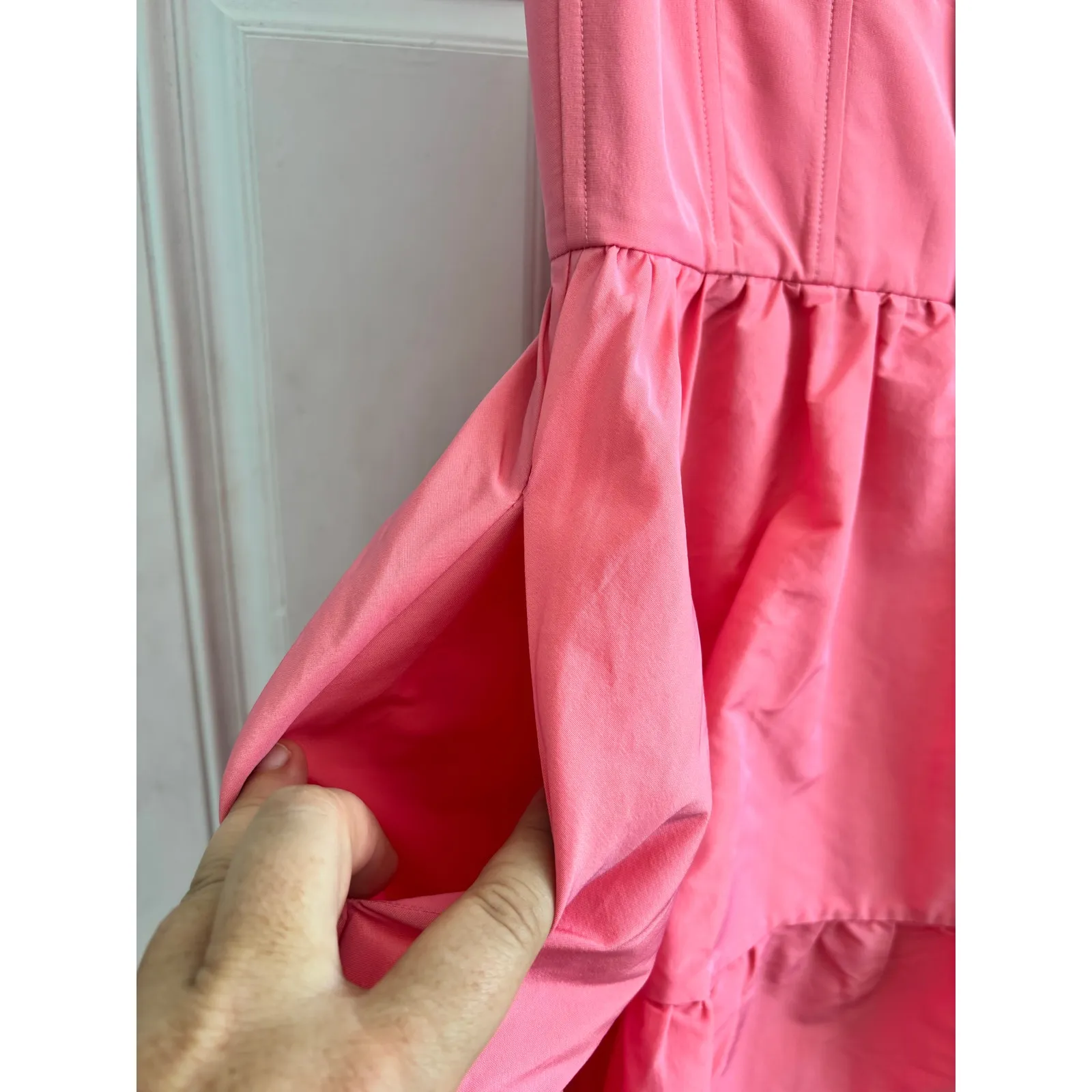 NWT Rebecca Vallance Byrdie pink mini dress size 4 - Image 10