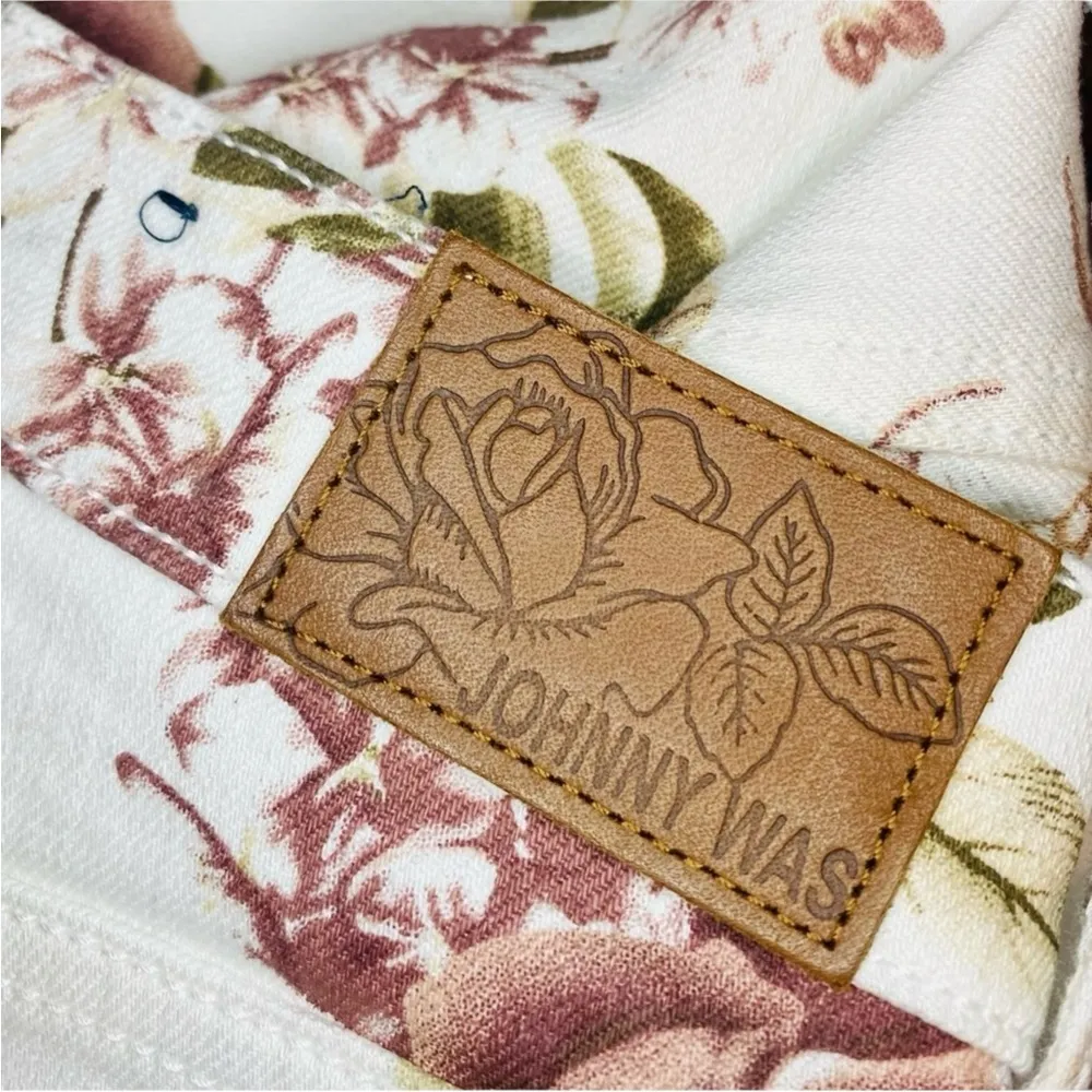 Johnny Was The Cropped Boyfriend Jeans in Rose Nwt - Image 7