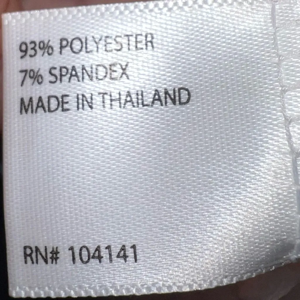 Lady Hagen v-neck White Shirt with Red Trim and button detail LARGE - Image 7