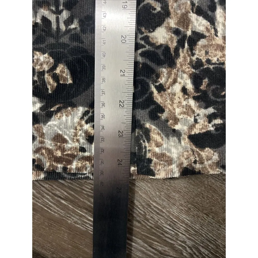 REQUIREMENTS Women's XL Corduroy Blazer Multicolor Abstract Zip Jacket‎ B-R - Image 8