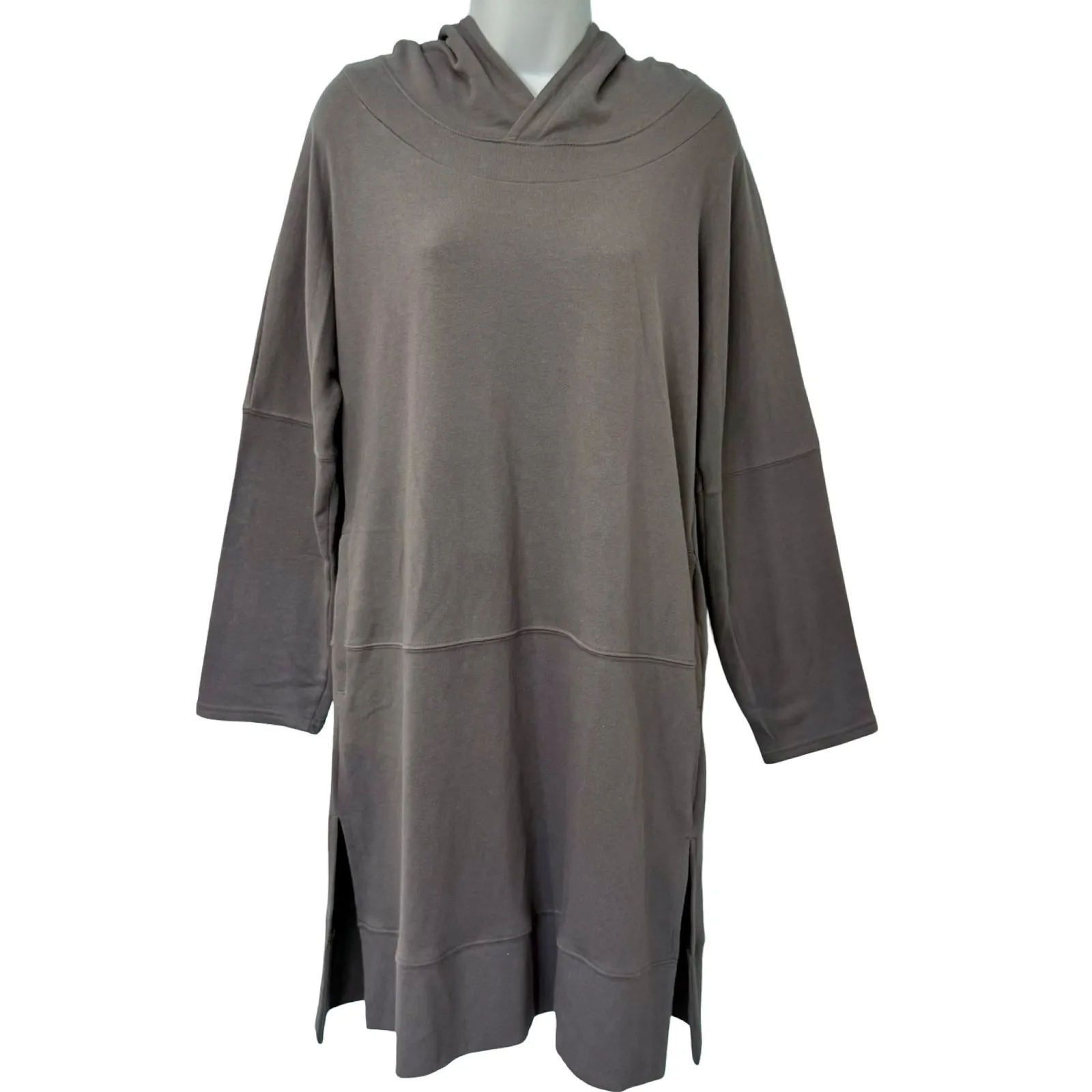 Intimately Free People Gray Kicking Around Tunic Hoodie Dress Pockets size S - Image 5