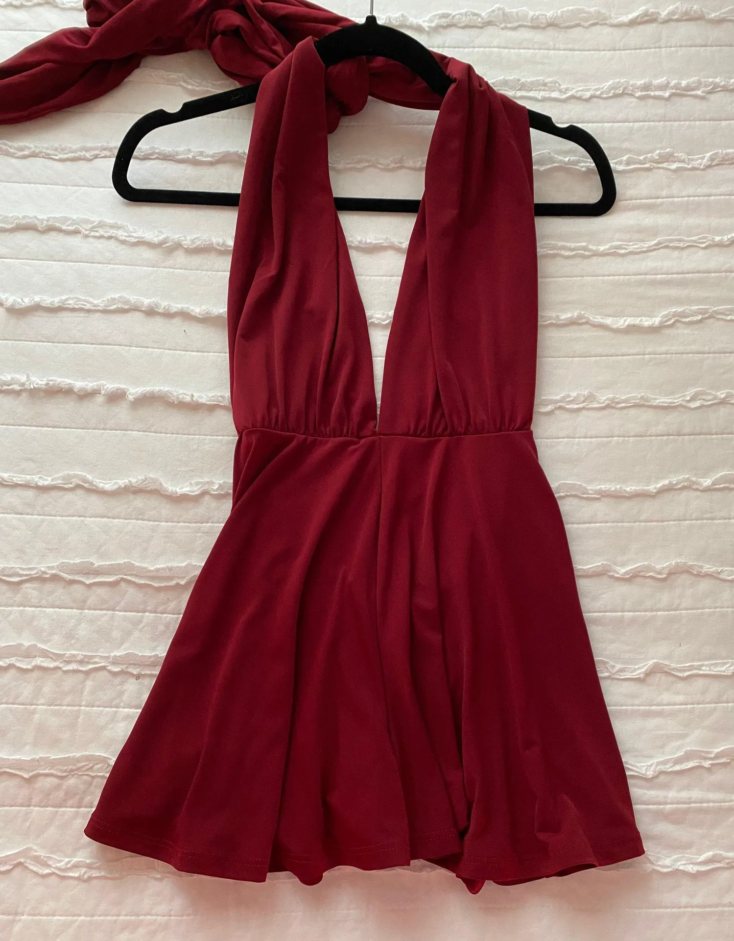 American Threads Crimson Wrap Romper - Image 3