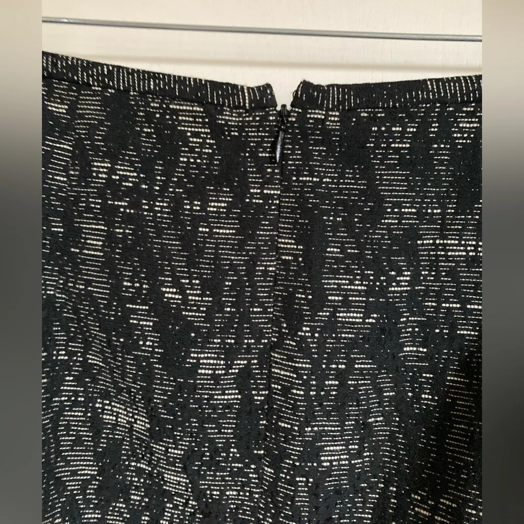 Calvin Klein Black & Marbled Tweed Textured Pencil Mini Skirt #Gr - Image 7