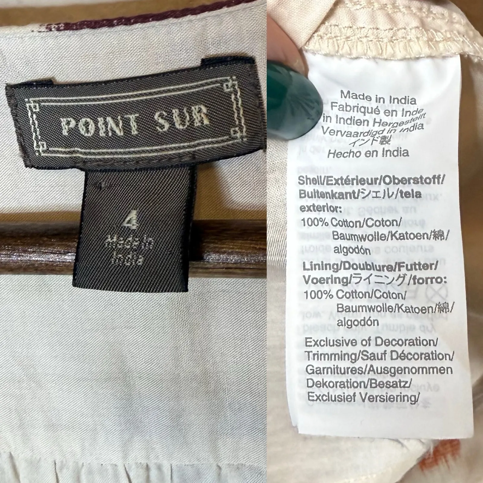 Point Sur J. Crew Cotton Voile Tiered Midi Dress Flutter Sleeve Pom Pom - Image 6