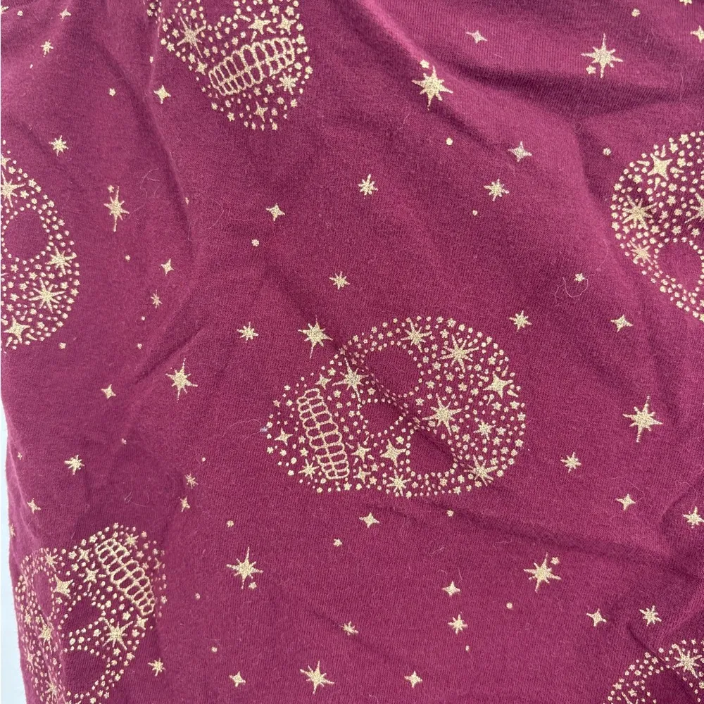 Torrid Gold Foil Star Sugar Skull Zinfandel Crop Leggings size 2x - Image 9