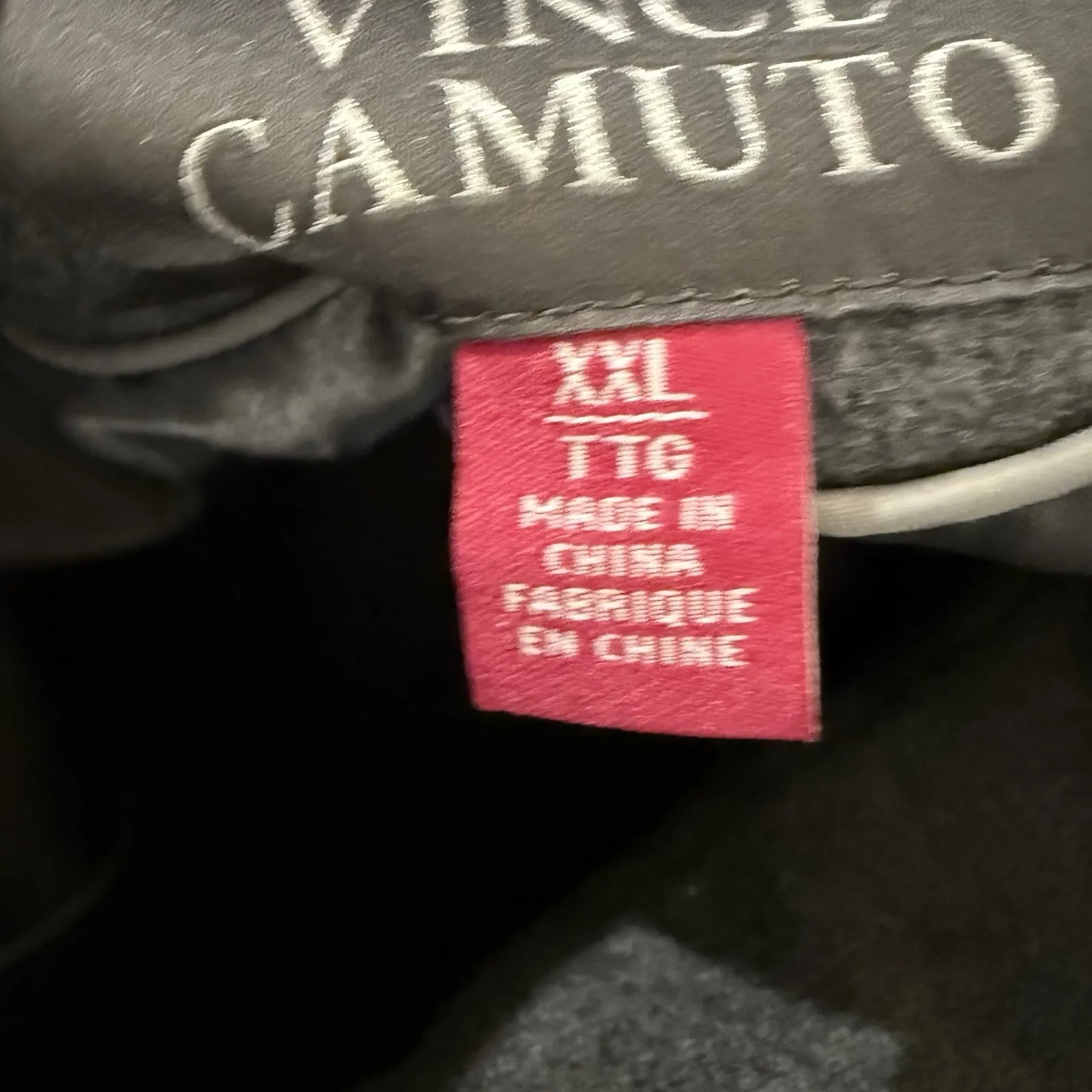 Vince Camuto Wool High Neck Belted PU Trim Coat Womens XXL Gray - Image 6