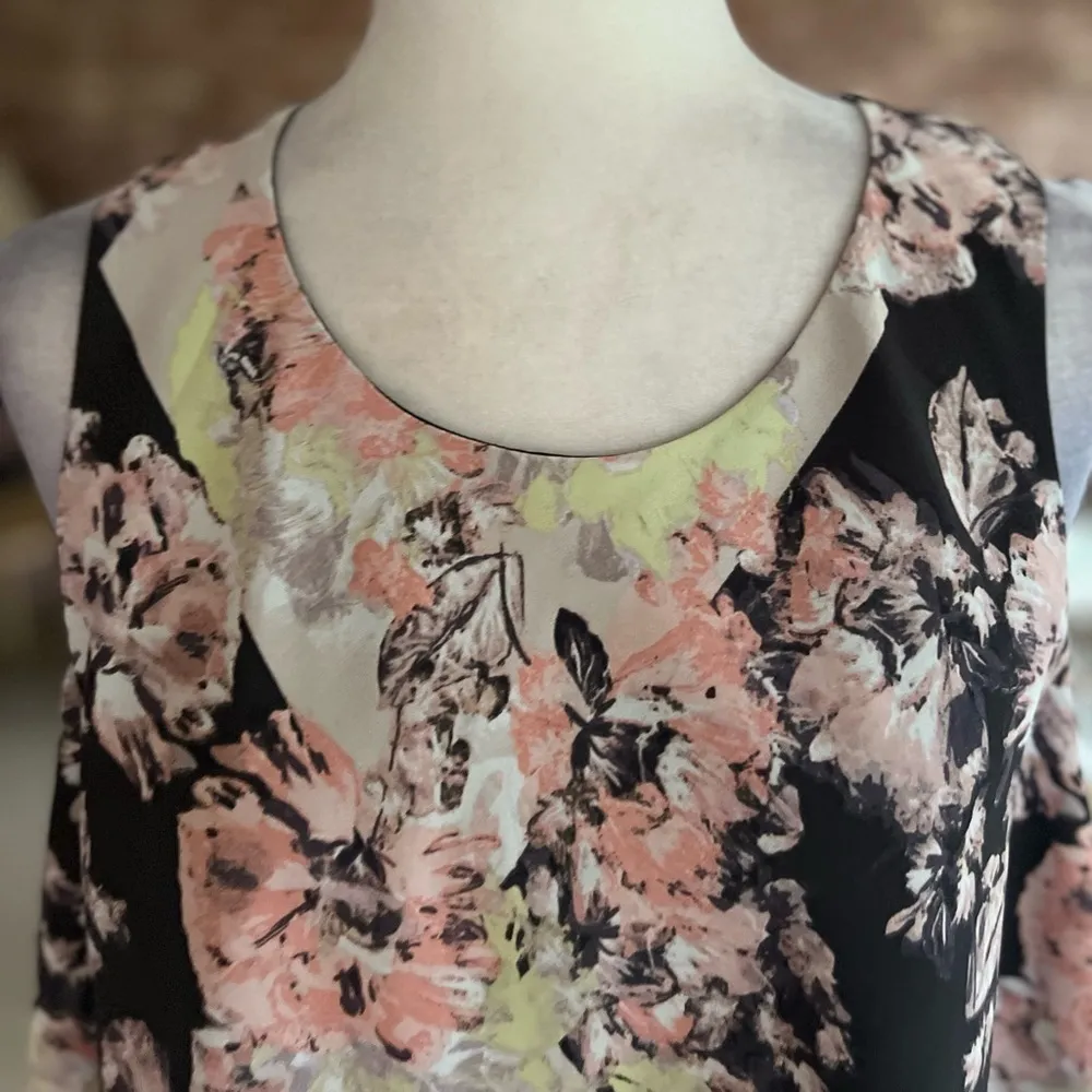 NWT Bar III Amsterdam Swing Top Floral Layered Sleeveless XL Garden Brunch Work - Image 2