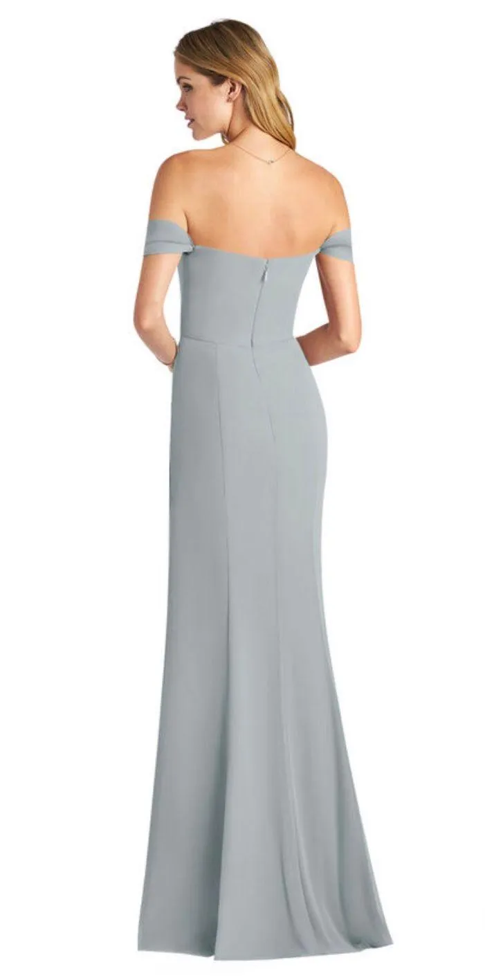 Grey Blue  Formal Dress - Image 2