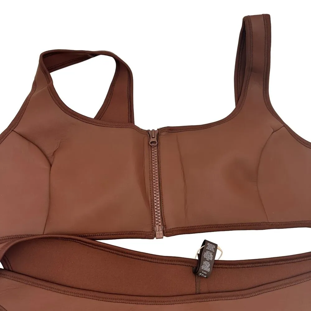 Skims Rubberized Scuba Swim Tanga Bikini Scoop Neck Top New with tags Size 4X - Image 2