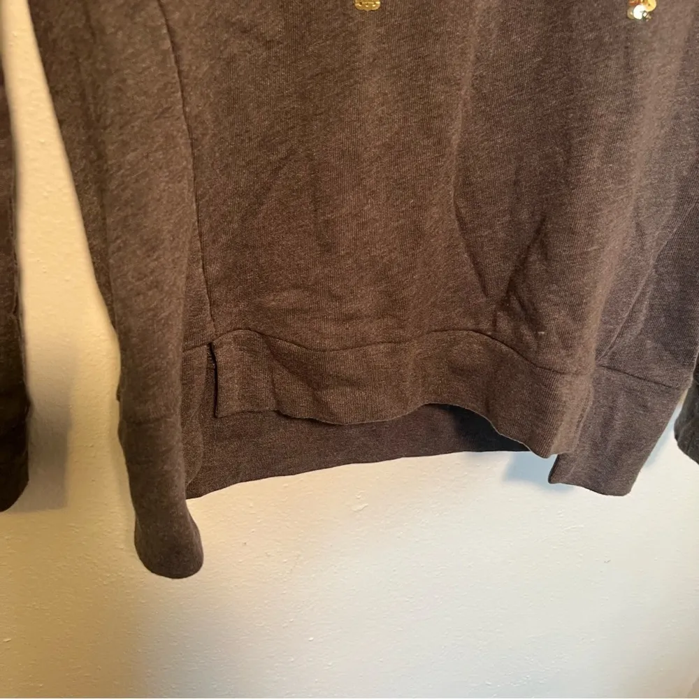 Juicy Couture Gray Sweatshirt Sequin Heels - Image 5