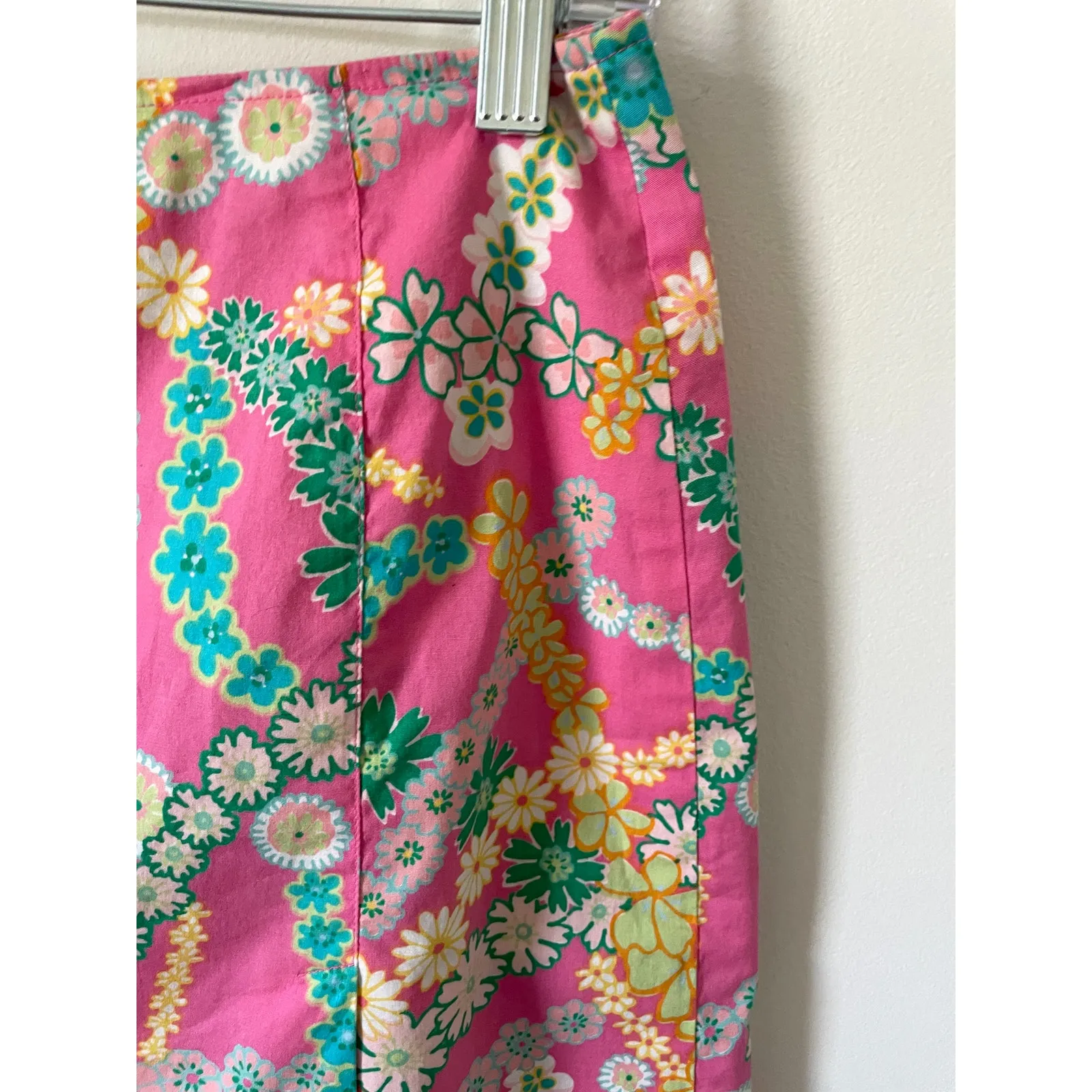 Harold's Y2K Flower Flower Child Mini Skirt Skort Pink Yellow Green Size 0 - Image 3