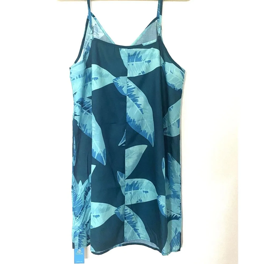 NWT Cupshe Tropical Big Leaves Strappy Lightweight Cover Up Summer Beachwear L - Image 2