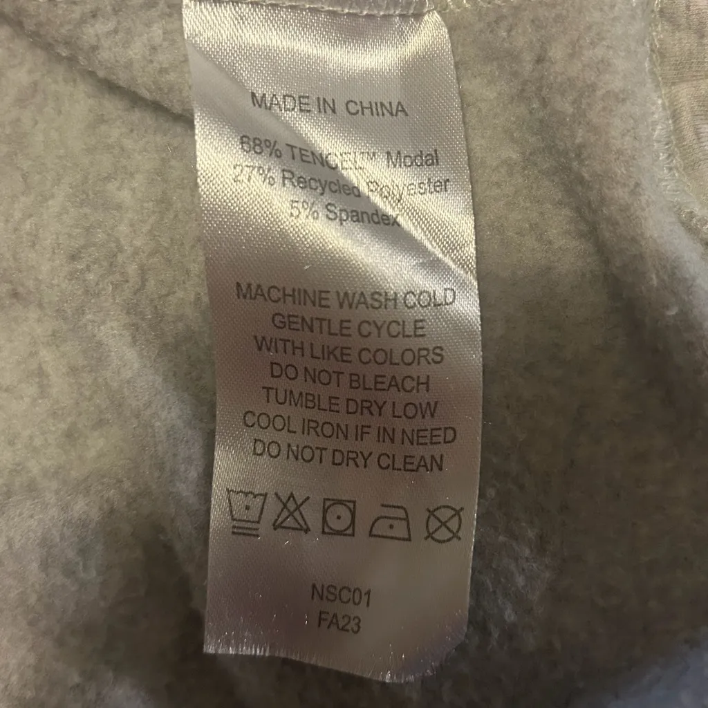 Quince Heather Gray SuperSoft Fleece Crew - Image 6