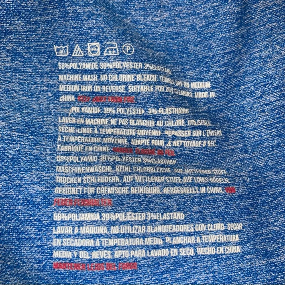 MuscleNation Seamless Women’s Medium Blue Leggings - Image 5