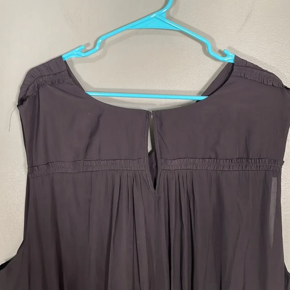 Tahari V-neck Sleeveless Side Ties‎ Waist Midi Dress Black size 3X NWT - Image 6