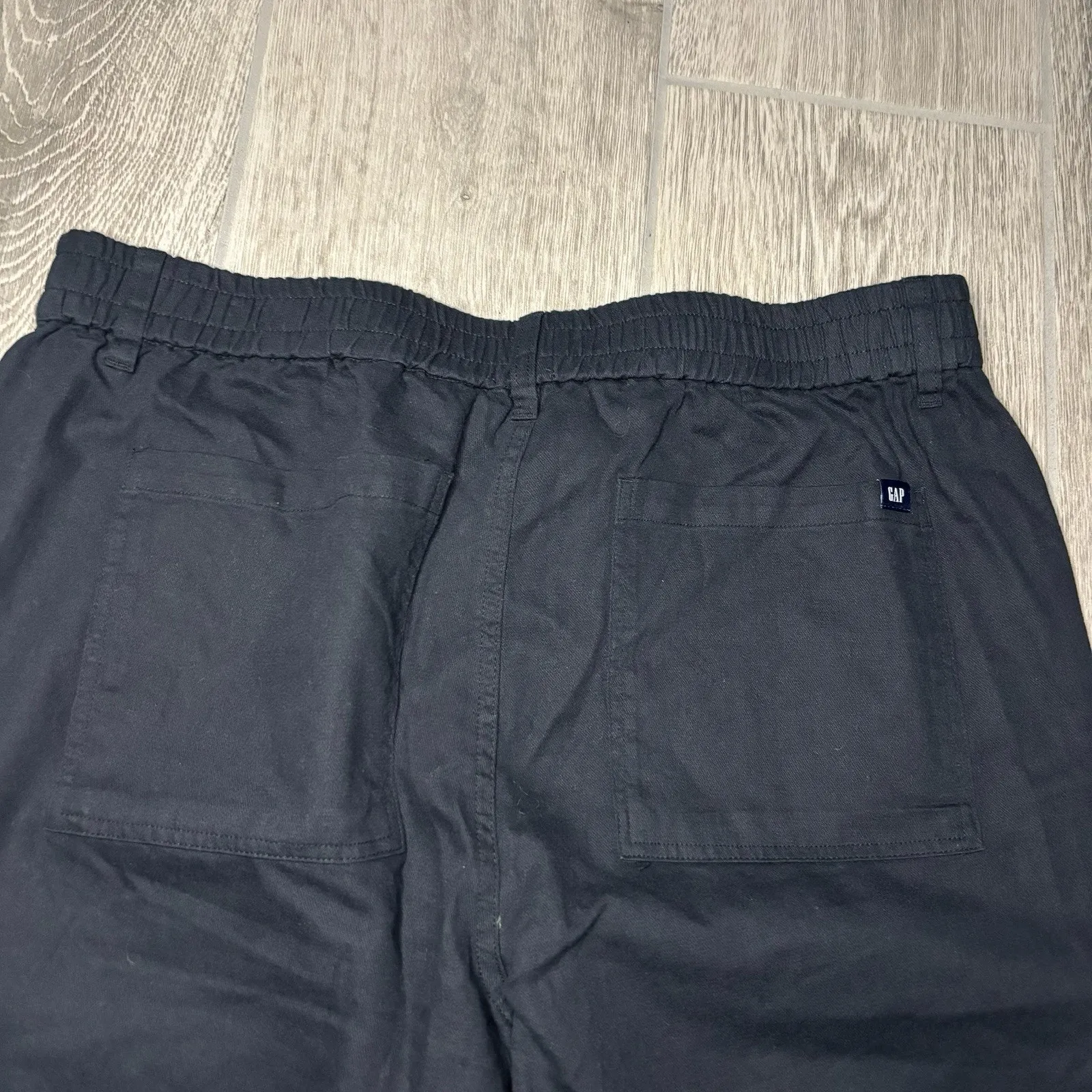 Gap Twill Jogger Pants Women's Tapered Sweatpants Stretch Waistband Size LARGE - Image 7