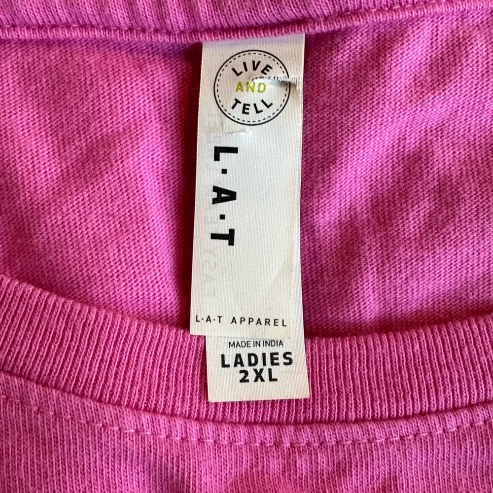 Merry Christmas ladies Christmas tree long sleeved t shirt Size 2XL Pink - Image 6