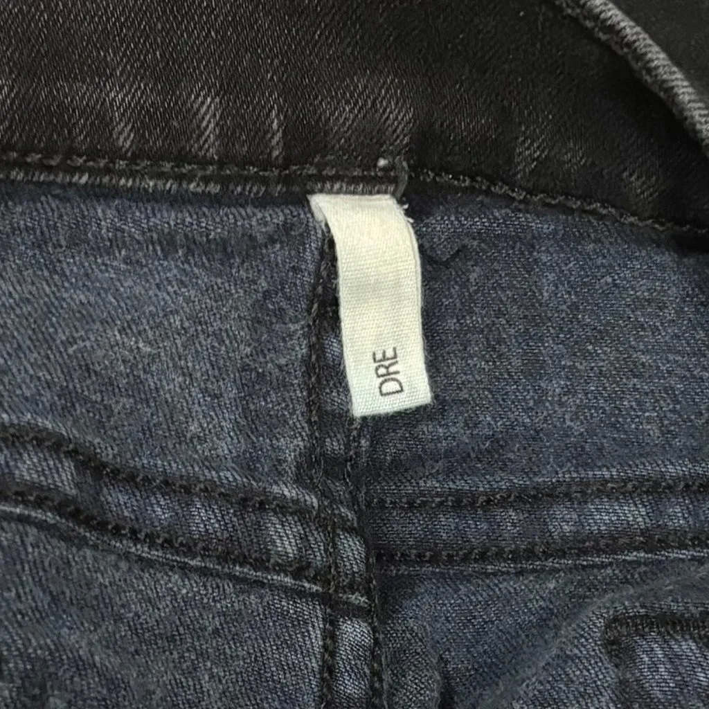 Rag & Bone Stone Black Ankle Dren Slim Boyfriend Jeans  Frayed Hem Size 28 - Image 10