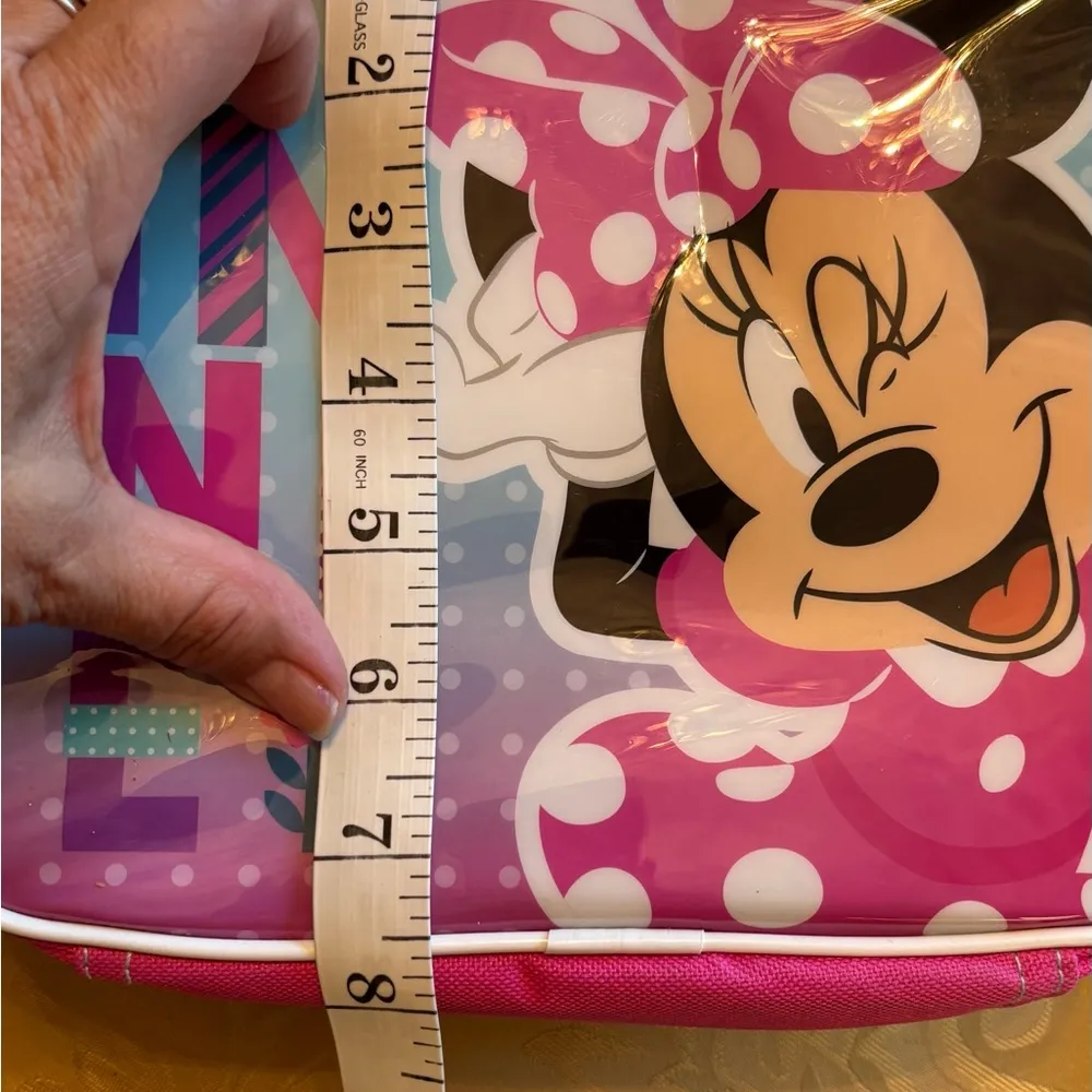 NWT Disney Minnie Mouse lunch sac pouch bag toiletries back to school supplies - Image 5