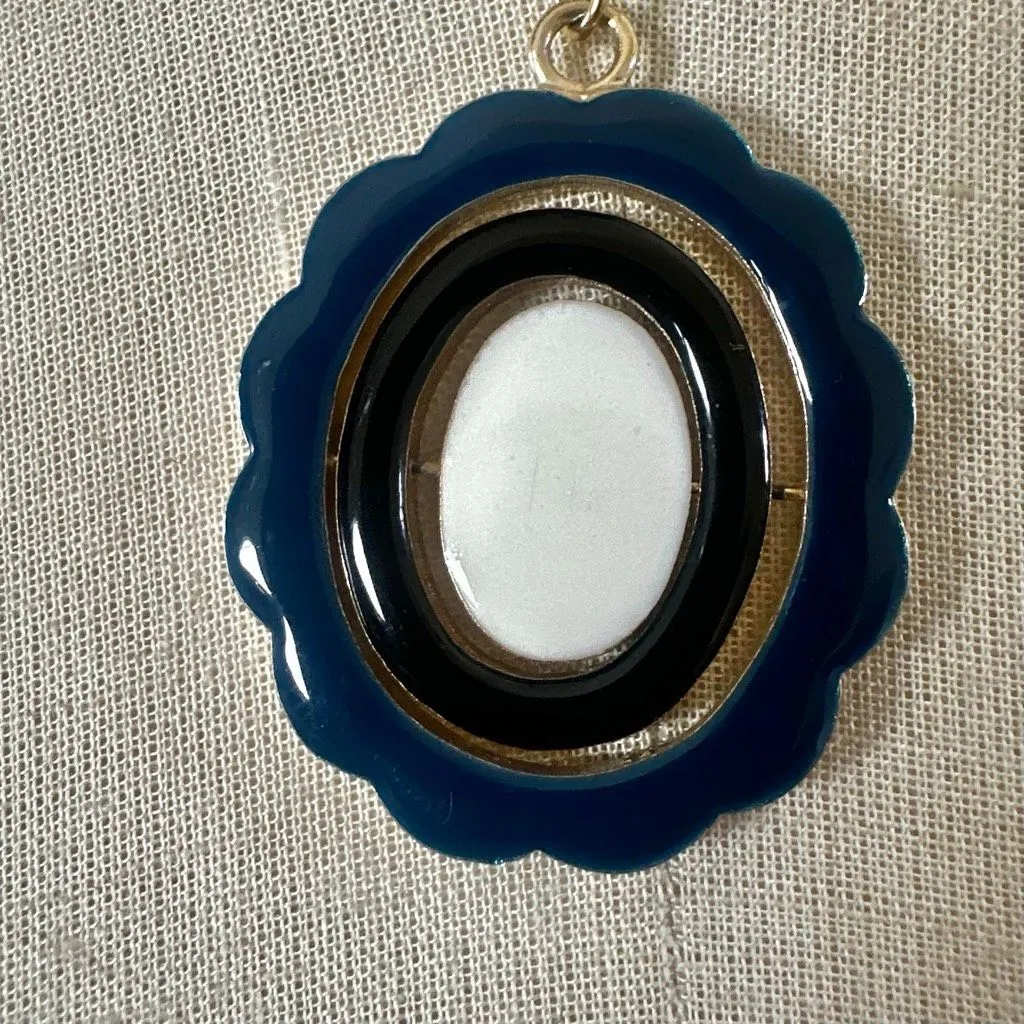 Vintage 1970s MOD Convertible Enamel Pendant Necklace - Image 9