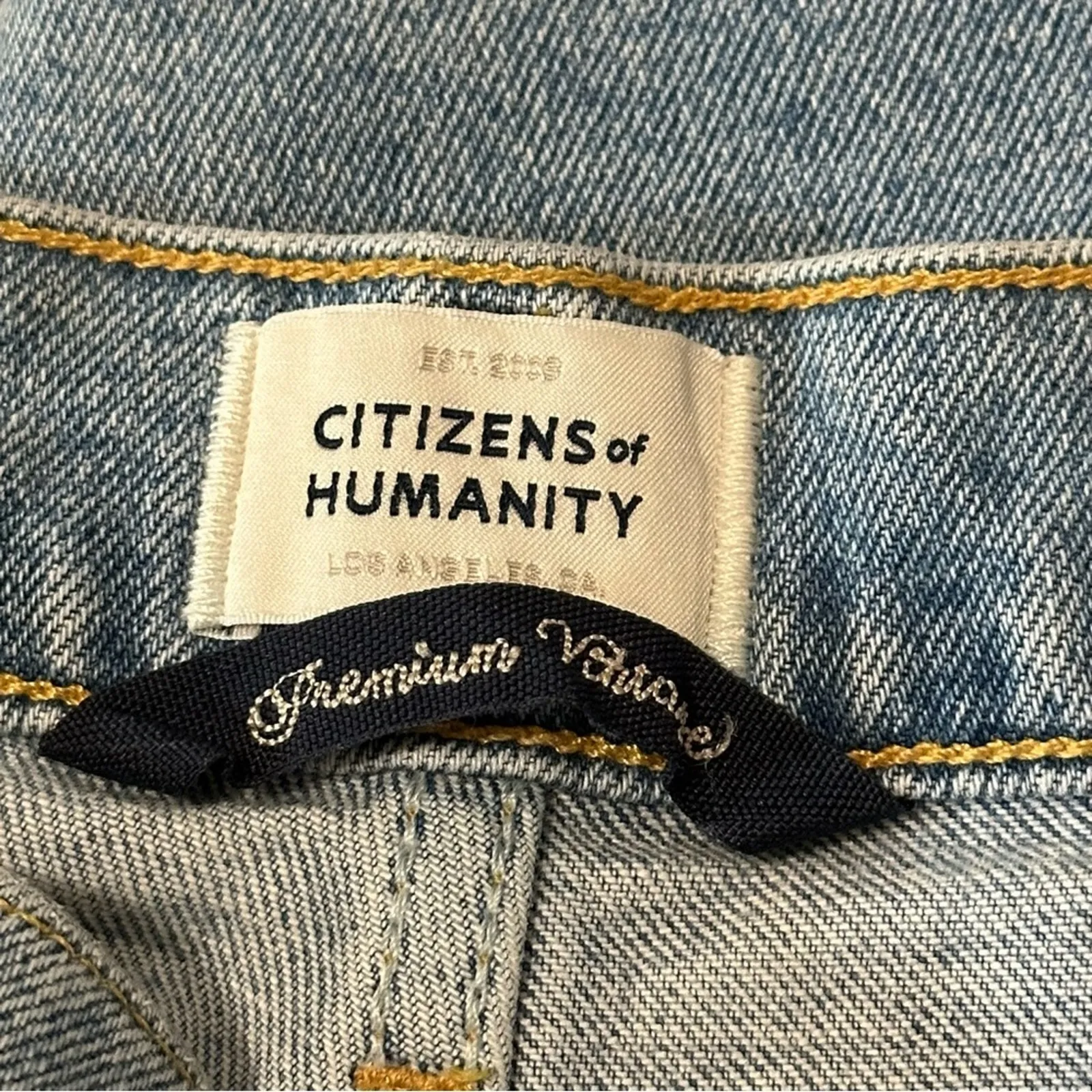 Citizens of Humanity Women’s Size 27 Light Blue Wash Charlotte Cropped Jeans - Image 5