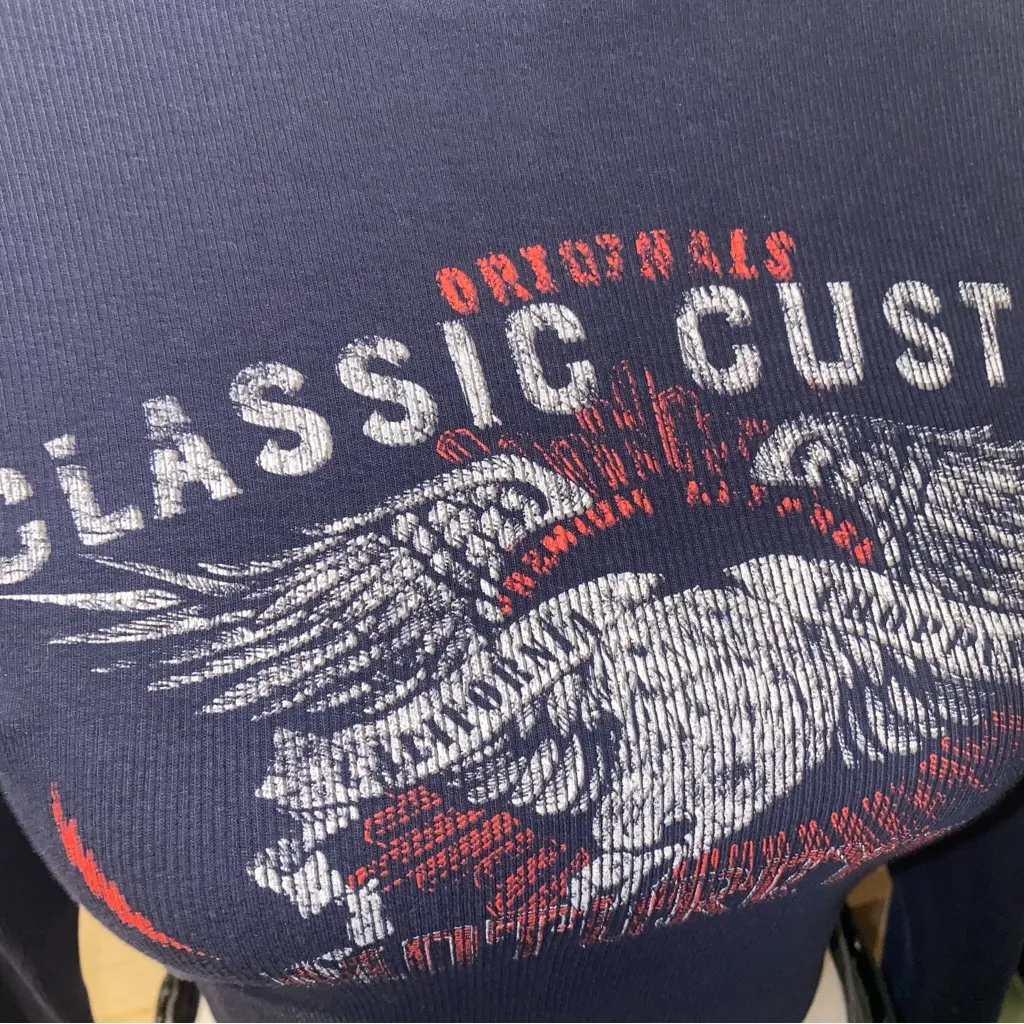 Forever 21 2000s vintage skater girl motorcycle long sleeve turtle neck crop top - Image 5