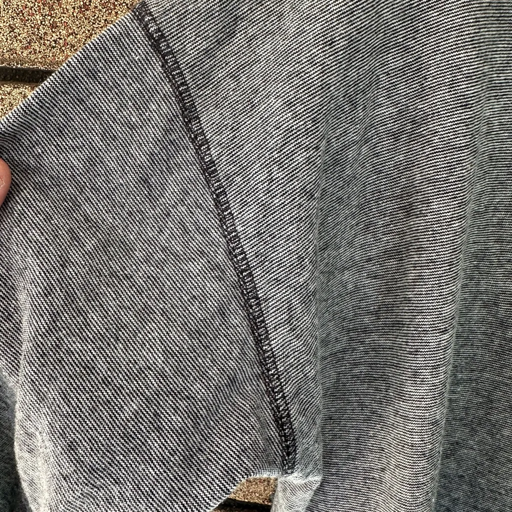 Vintage Cherokee Striped Gray Sweatshirt with Shoulder Pads Size L – Made in USA - Image 5