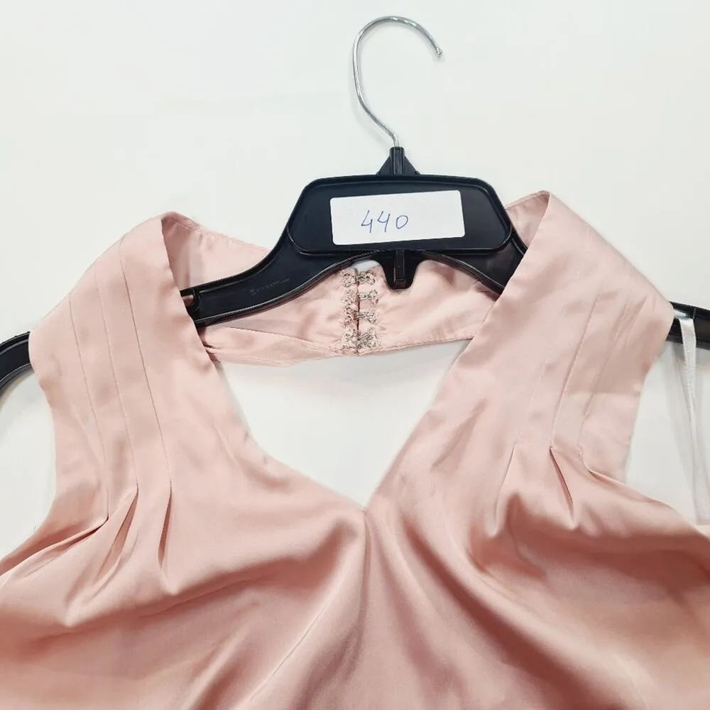 Superdown Amerie Pleated Halter Top in Blush XS - Image 10