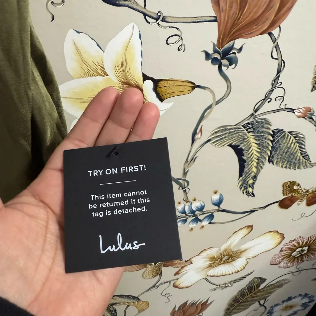 Lulu’s Sophisticated Approach Olive Green Satin Cowl Slip Maxi Dress Size M - Image 8