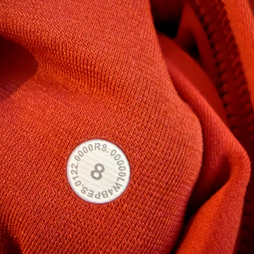 Lululemon Hooded Define Jacket Coat Hoodie Nulu Red Rock Size 8 NWOT - Image 9