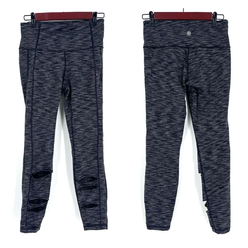 Athleta space dye‎ front cutout leggings small 25” moto - Image 2