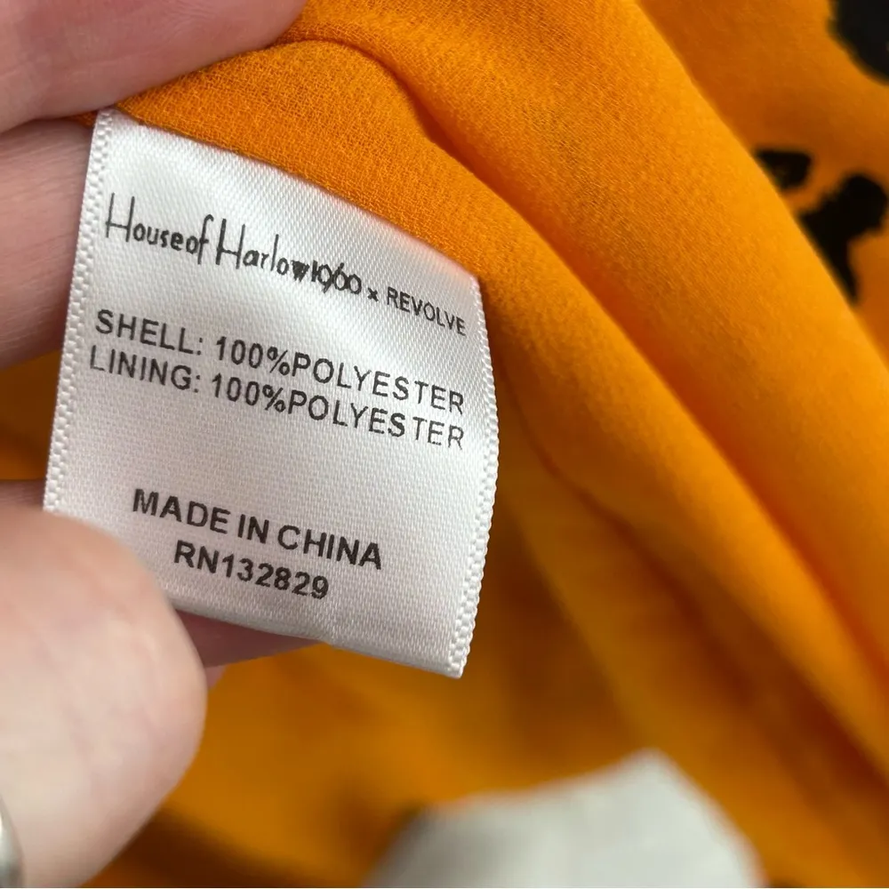 House Of Harlow x Revolve | Talia Jacket Leopard Print Open Blazer Size S Orange - Image 5