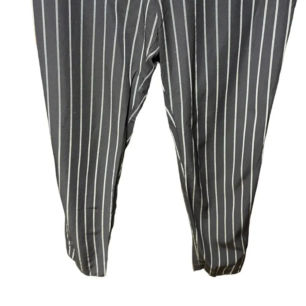 Equipment Warsaw Wool-blend Trouser In‎ Black Pinstripe Size 4 - Image 5