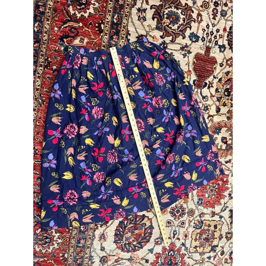 Vintage Laura Ashley Made in Great Britain Floral Wool Blend Maxi Skirt 
Size 14 - Image 5