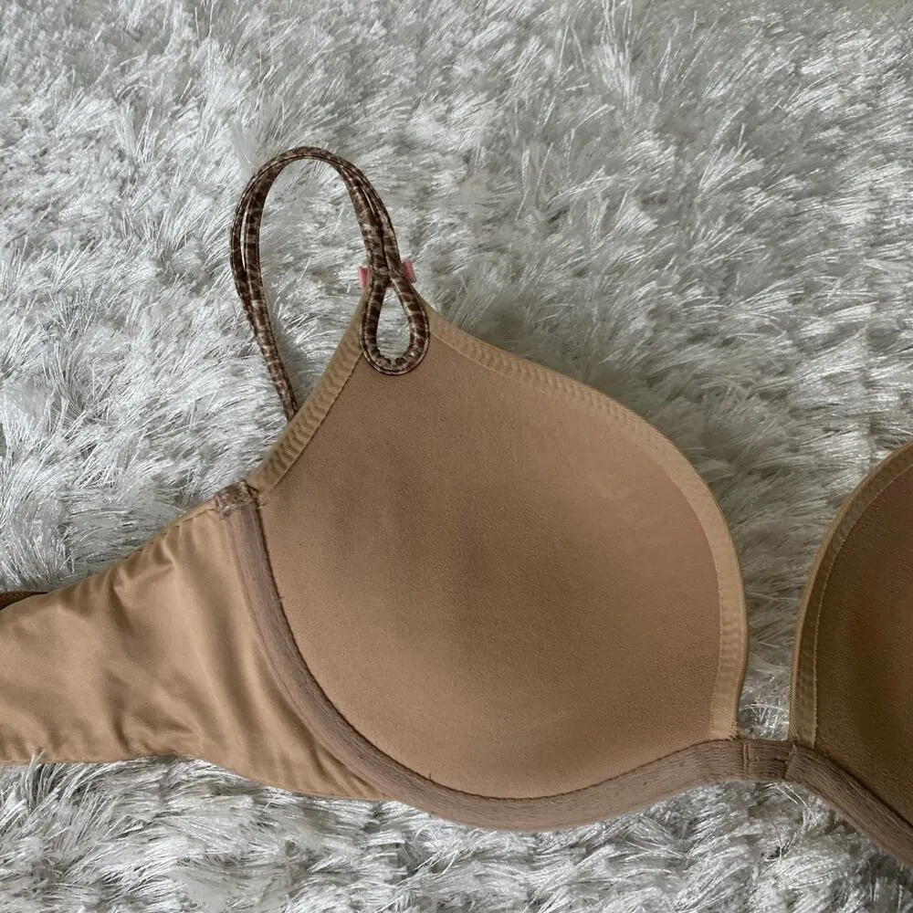 Victoria's Secret  Sexy Little Things Nude Pushup Bra Sz 34C - Image 4