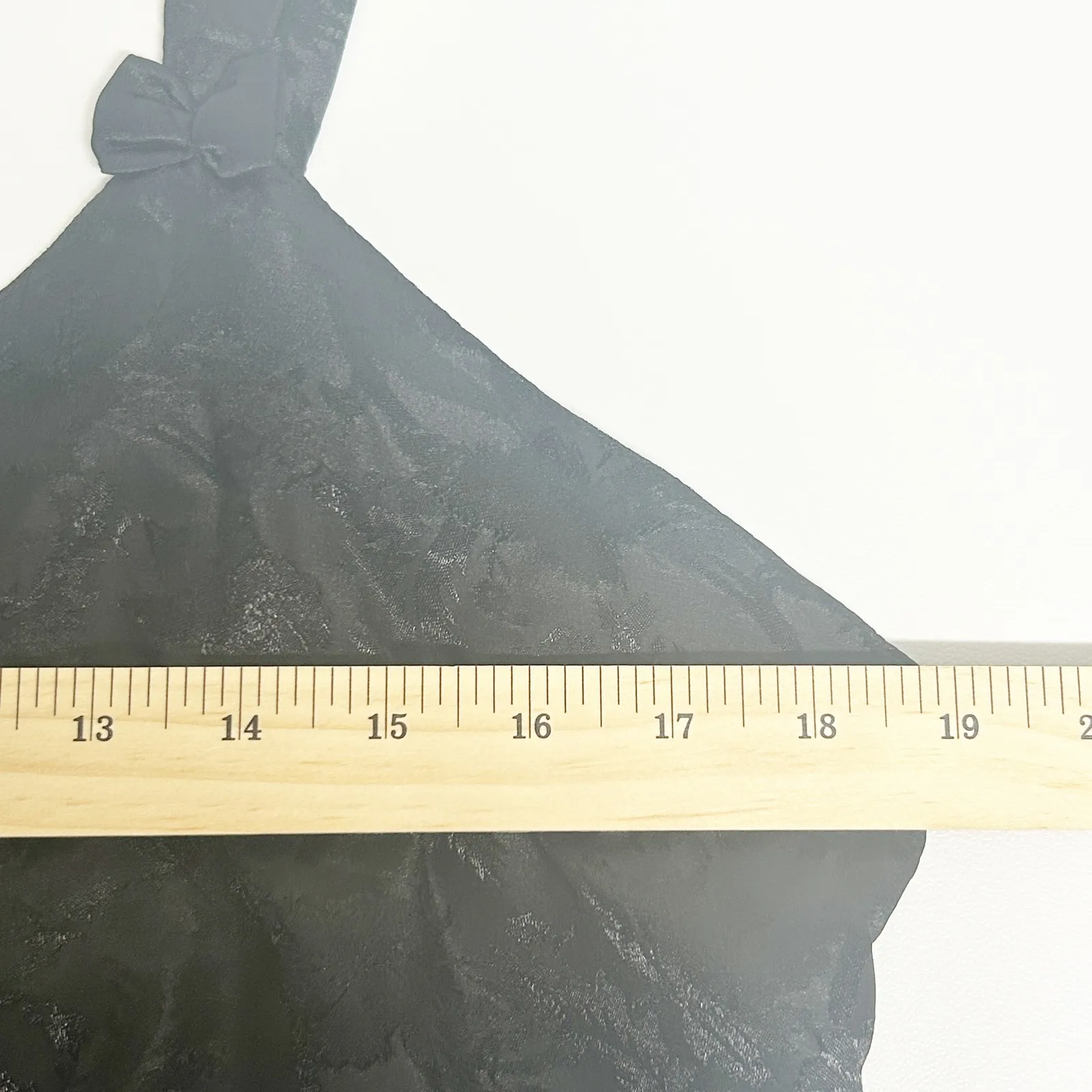 Womens Vintage 90s Whimsigoth Dark Romantic Black Floral Jacquard Dress Size L Size L - Image 9