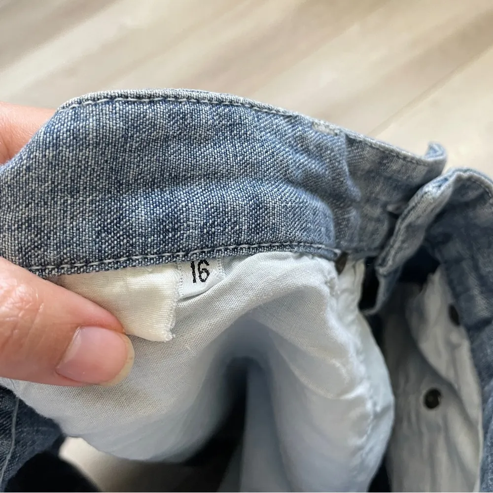 True VIWACE Jeans Vintage Bandana Patchwork Patterned Denim Shorts Blue - Image 9